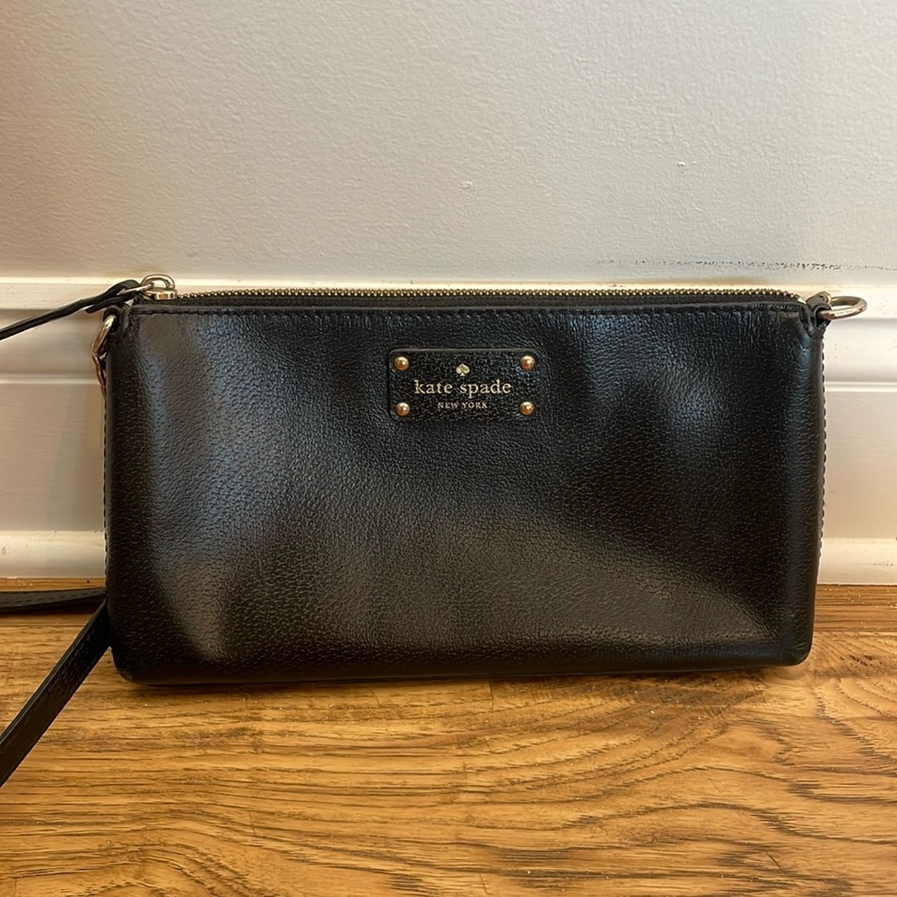 Kate Spade black cross body bag used